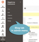 Admin Menu for Magento 2 Blog Extension