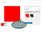 main image changes with Option Image selection
