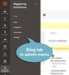 Admin Menu for Magento 2 Blog Extension