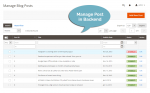 Manage blog posts page