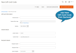 Add gift card code - backend