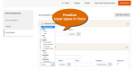 Available input types for form fields in form builder extension