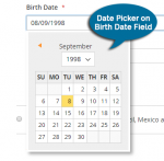 Date Picker for Birth date Selection