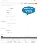 Edit gift card in backend