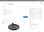 Order Attachment on checkout page