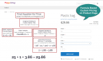 Product page with Formula Based Custom Pricing