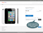 Found a lower price button on product view page