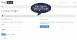 Customer registration message with Customer Activation Extension