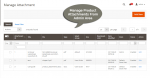 Manage Product Attachments page