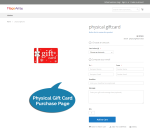 Physical gift card product page