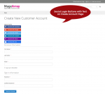 Social login buttons for create account page Magento 2