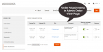 Admin area - Order Attachment Section