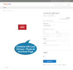 Combine gift card page - virtual and physical