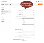 Magento2 Order Delivery Date Extension Settings