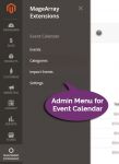 Admin Menu Events Manager