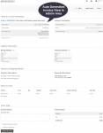 Invoice view in admin area