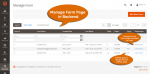 Backend view - Manage forms 