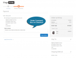 Magento Checkout page - Order Comments 