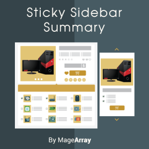 Magento 2 Sticky Sidebar Summary Extension by MageArray