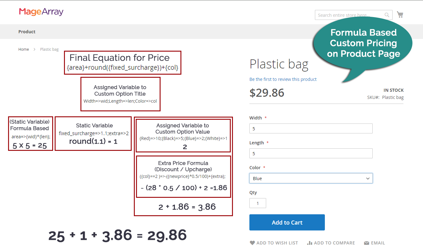Formula Pricing Formula Based Custom Pricing Magento 2 Extension