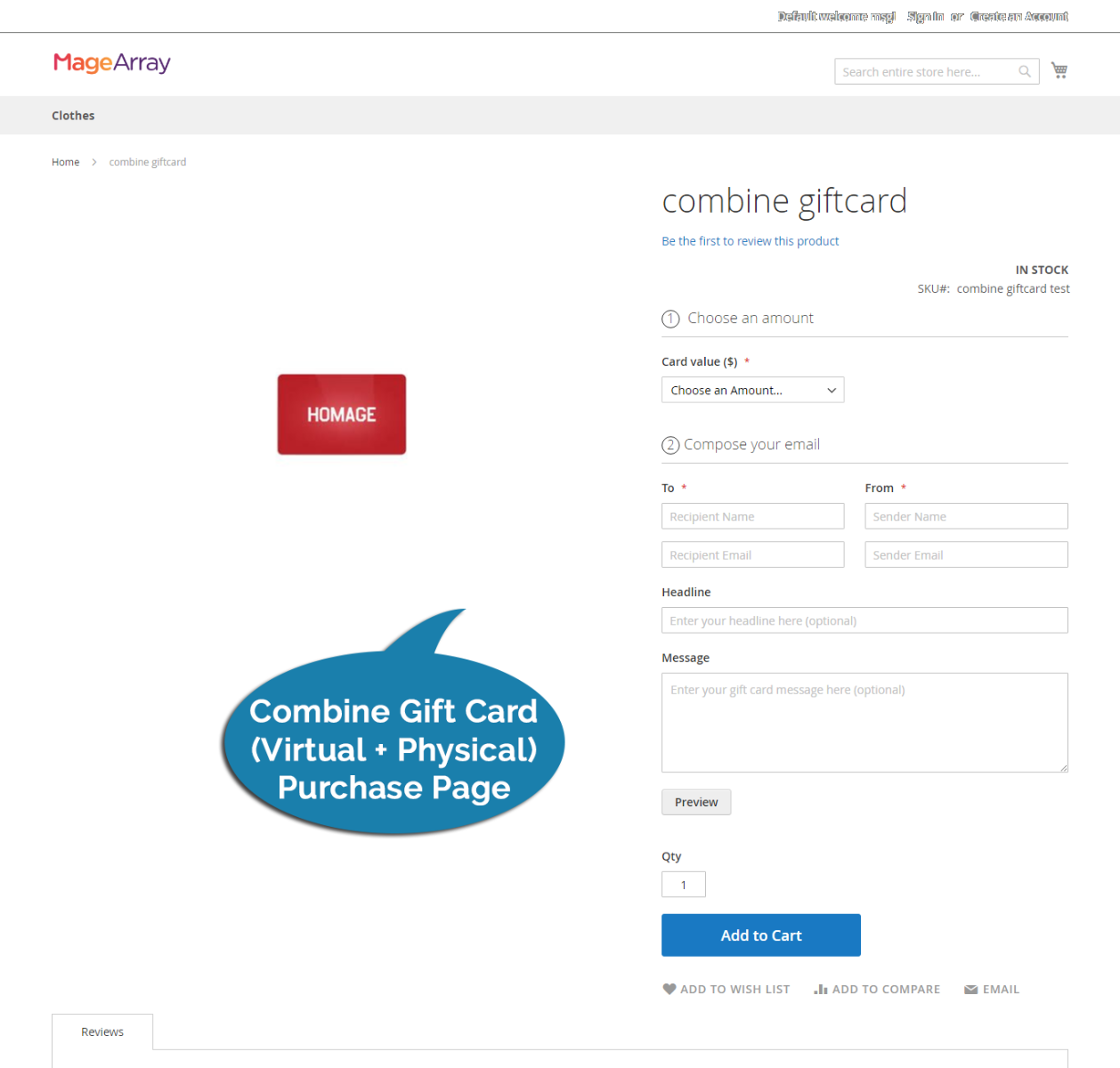 Magento 2 Gift Card Extension