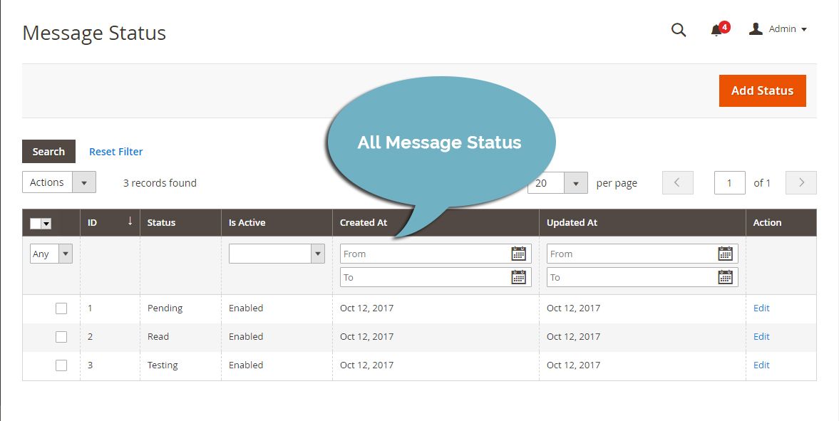 Message Management Extension for Magento 2
