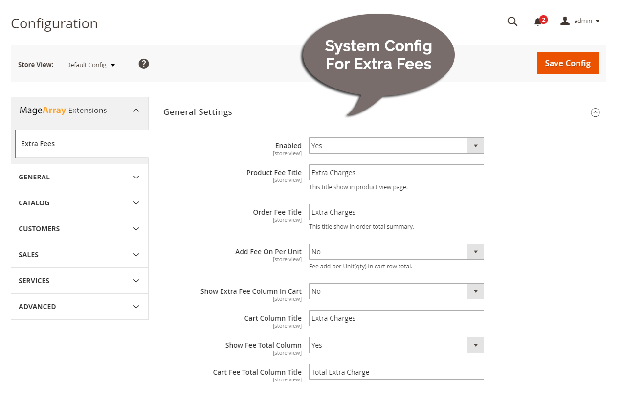 Magento 2 Extra Fee Extension
