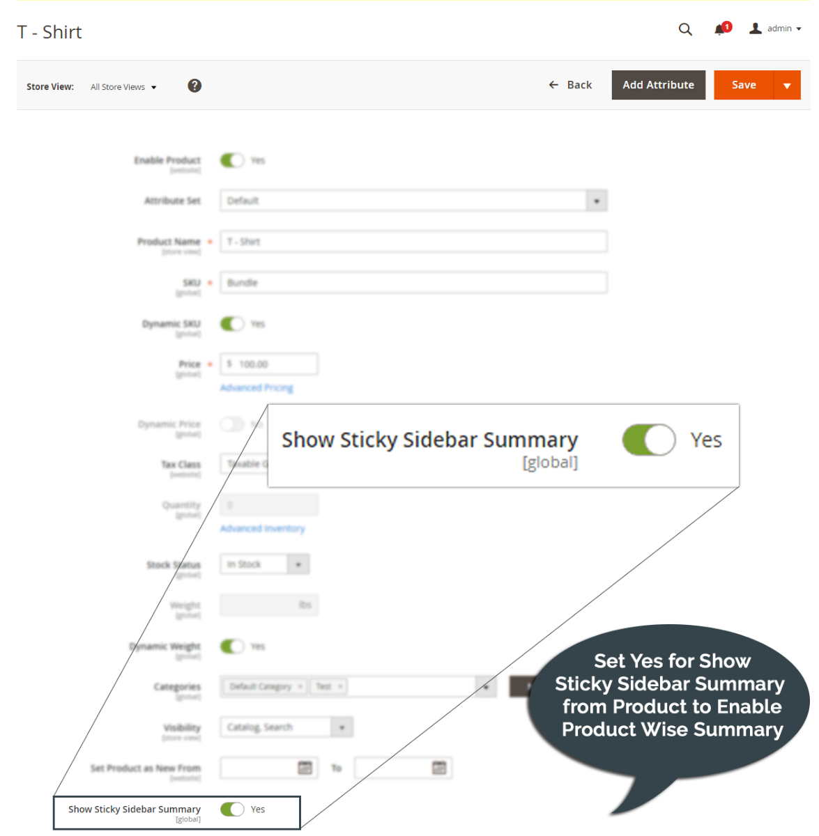 Magento 2 Sticky Sidebar Summary Extension