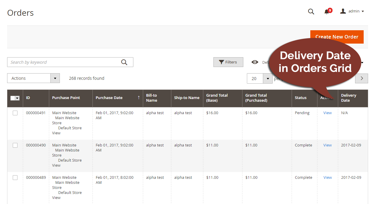 Magento2 Order Delivery Date Extension