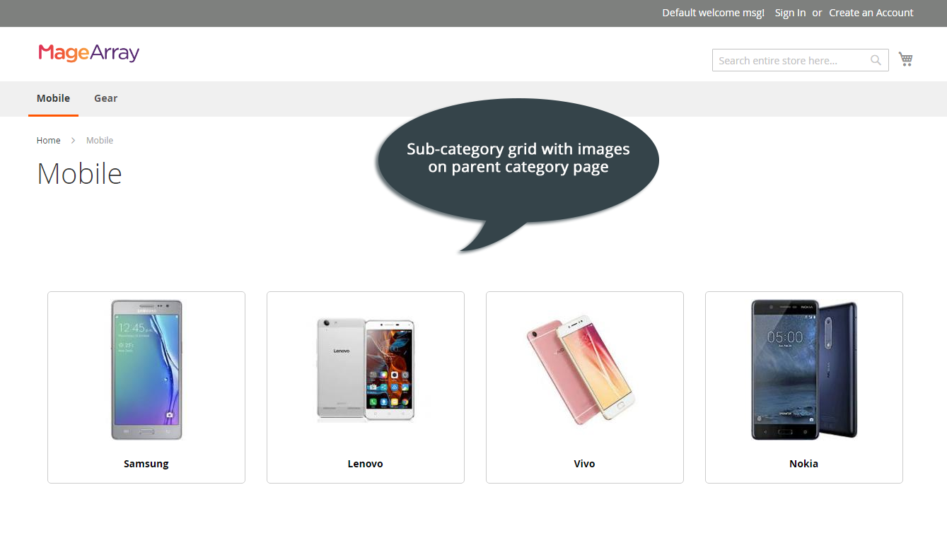 Magento 2 Subcategories Grid/List Easy Catalog images Extension